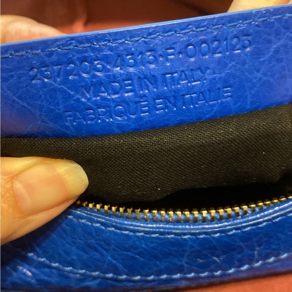 Balenciaga mini crossbody bag in royal blue. - Picture 8 of 12